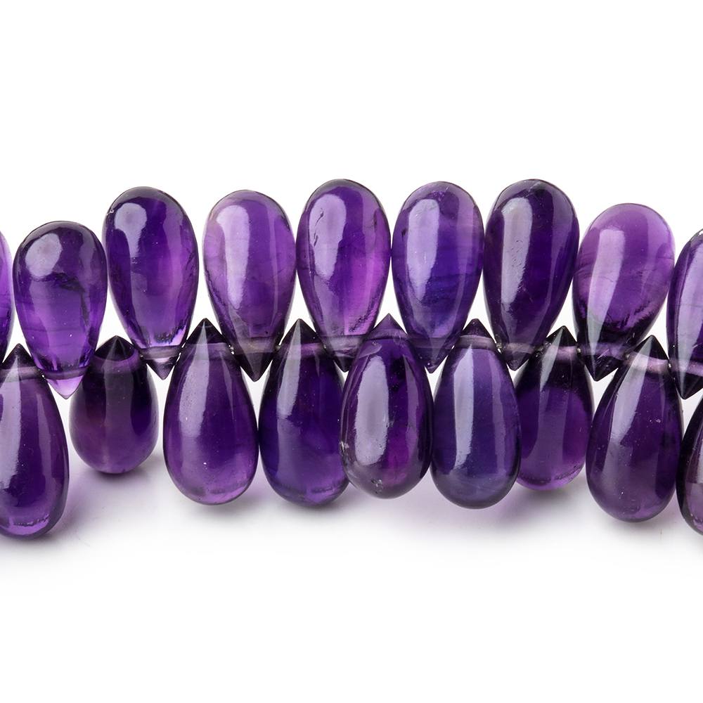 8x4-9x4mm Amethyst Plain Teardrop Beads 17 inch 182 pieces AA (ONLINE ORDER ONLY)