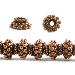 8x4mm Copper Bead Cap 8 inch 60 pcs (ONLINE ORDER ONLY)