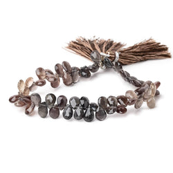 8x5mm Platinum & Plum Scapolite Faceted Pear Beads 8 inch 60 pieces (ONLINE ORDER ONLY)