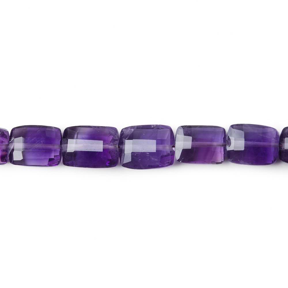 8x6-11x8mm Amethyst Checkerboard Rectangles 8.5 inch 23 beads A (ONLINE ORDER ONLY)