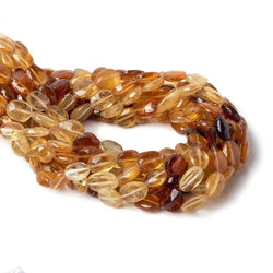 8x6mm Shaded Hessonite Garnet Straight Drill Faceted Ovals 12.75 inch 40 pcs (ONLINE ORDER ONLY)