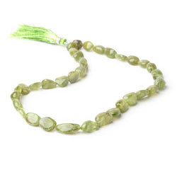 8x7-13x9mm Afghani Peridot Plain Nugget Beads 14 inch 33 pieces