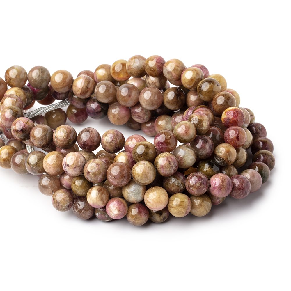 9-11mm Multi Color Tourmaline Plain Round Beads 18 inch 45 pieces AA (ONLINE ORDER ONLY)
