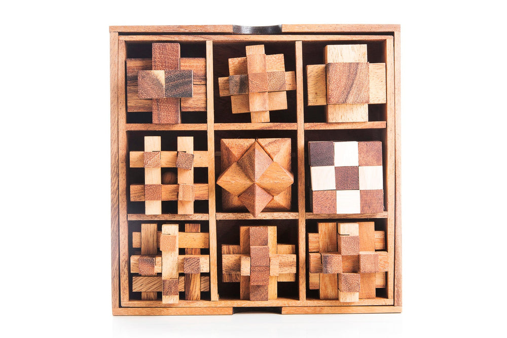9 Mechanical Puzzle Gift Box - Puzzles For Adults (Online Order Only)