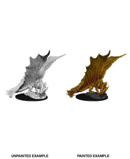 D&D: Nolzur's Marvelous Miniatures - Young Gold Dragon (ONLINE ORDER ONLY)