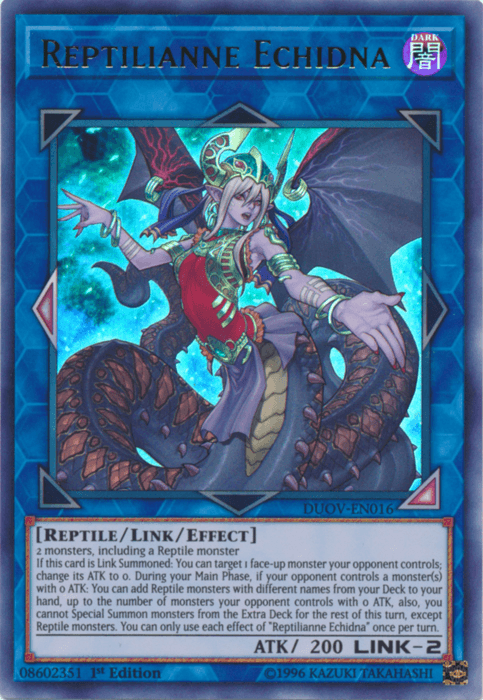 Reptilianne Echidna [DUOV-EN016] Ultra Rare (ONLINE ORDER ONLY)