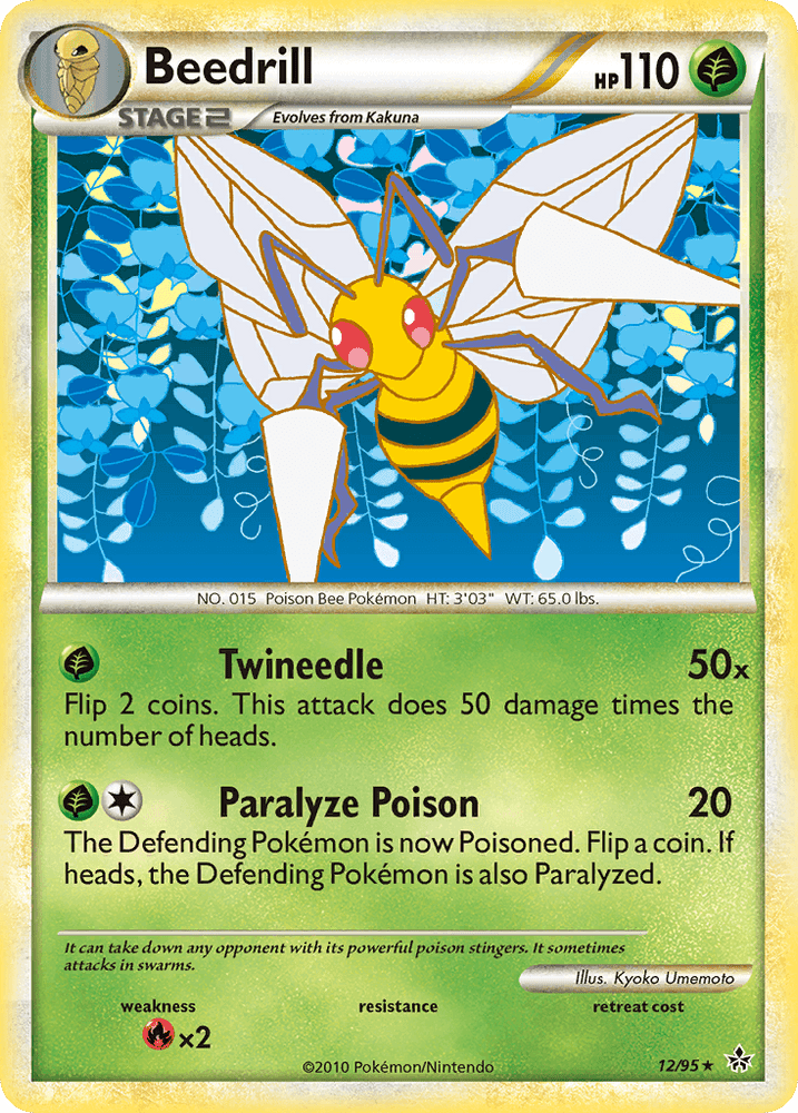 Beedrill (12/95) [HeartGold & SoulSilver: Unleashed] (Online Only)