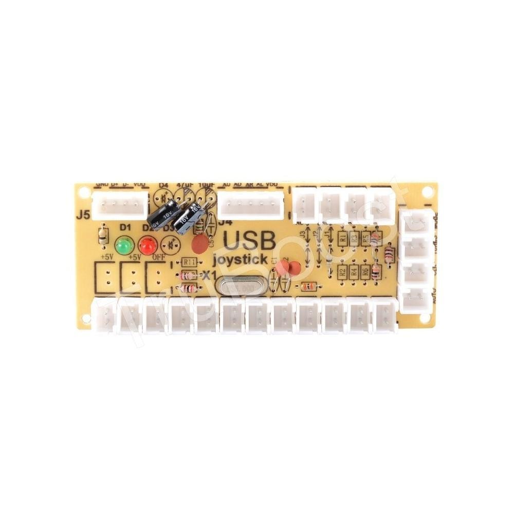 RAC-C200 Zero Delay Arcade Joystick  USB  Encoder PC Button Board Cables 5Pin Kit (Online Only)