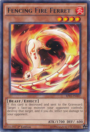 Fencing Fire Ferret [BP03-EN107] Rare (ONLINE ORDER ONLY)