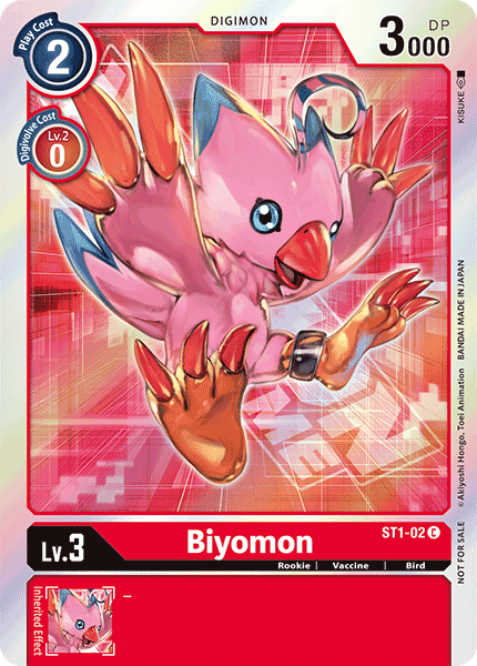 Biyomon [ST1-02] (Event Pack) [Starter Deck: Gaia Red Promos] (ONLINE ORDER ONLY)