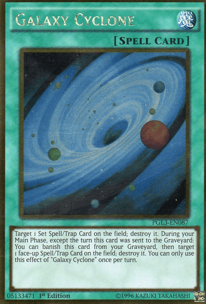 Galaxy Cyclone [PGL3-EN087] Gold Rare (ONLINE ORDER ONLY)