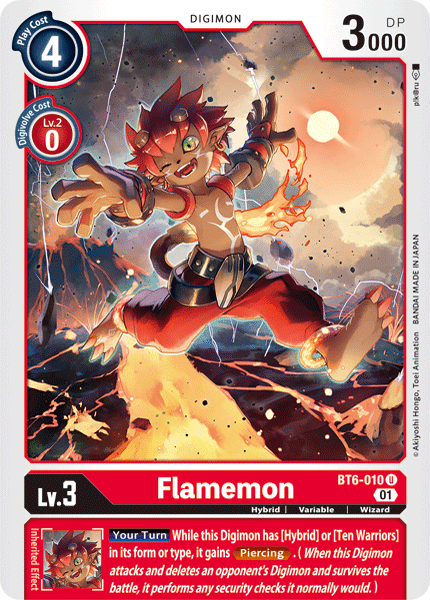 Flamemon [BT6-010] [Double Diamond] (ONLINE ORDER ONLY)