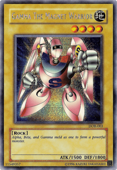 Gamma the Magnet Warrior [DOR-003] Secret Rare (ONLINE ORDER ONLY)