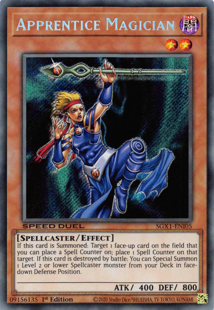 Apprentice Magician [SGX1-ENI05] Secret Rare (ONLINE ORDER ONLY)