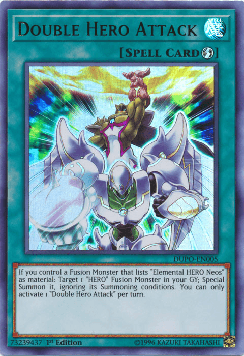 Double Hero Attack [DUPO-EN005] Ultra Rare (ONLINE ORDER ONLY)