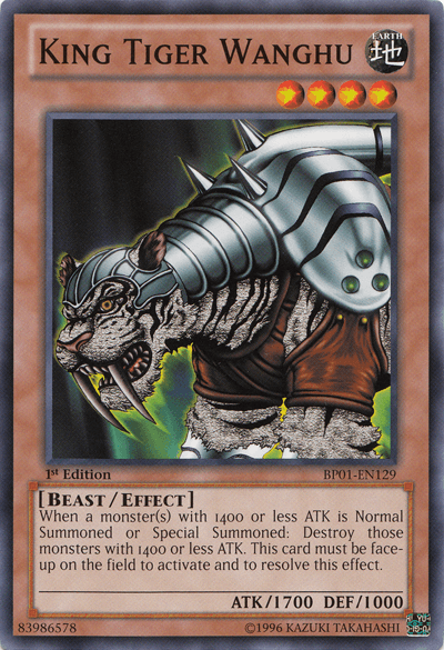 King Tiger Wanghu [BP01-EN129] Common (ONLINE ORDER ONLY)