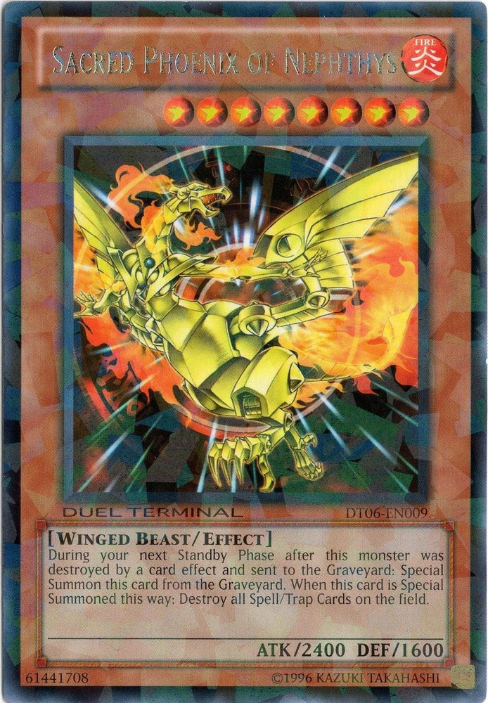 Sacred Phoenix of Nephthys [DT06-EN009] Rare (ONLINE ORDER ONLY)
