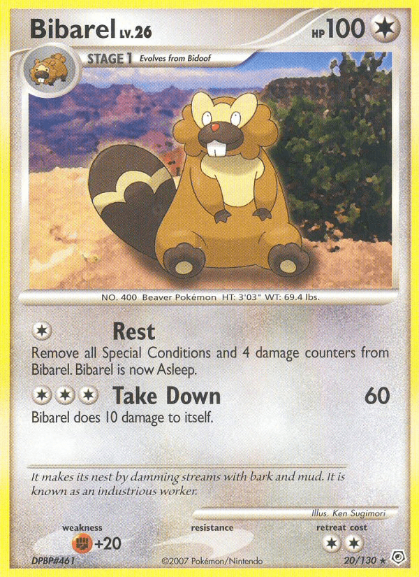 Bibarel (20/130) [Diamond & Pearl: Base Set] (Online Only)