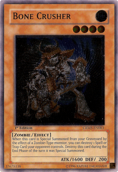 Bone Crusher [CRMS-EN083] Ultimate Rare (ONLINE ORDER ONLY)