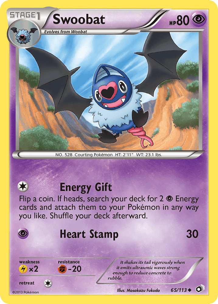 Swoobat (65/113) [Black & White: Legendary Treasures] (Online Only)
