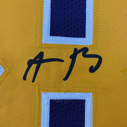 Framed Facsimile Autographed Aaron Rodgers 35x39 Cal California Blue Reprint Laser Auto College Football Jersey Size Men's XL (ONLINE ORDER ONLY)