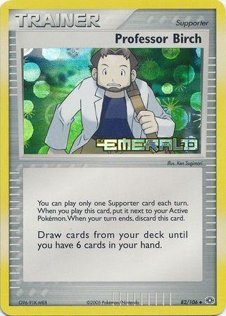 Professor Birch (82/106) (Stamped) [EX: Emerald] (Online Only)