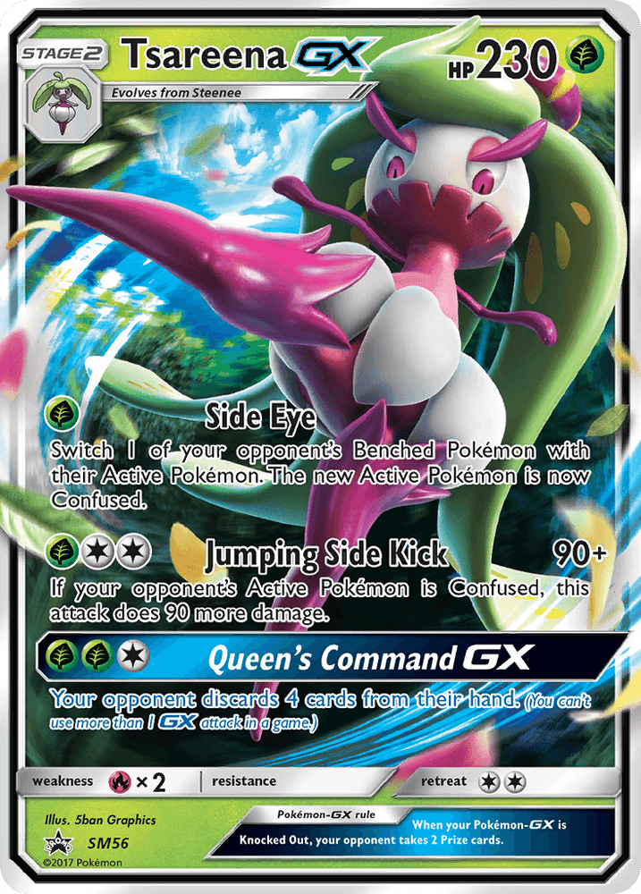Tsareena GX (SM56) [Sun & Moon: Black Star Promos] (Online Only)