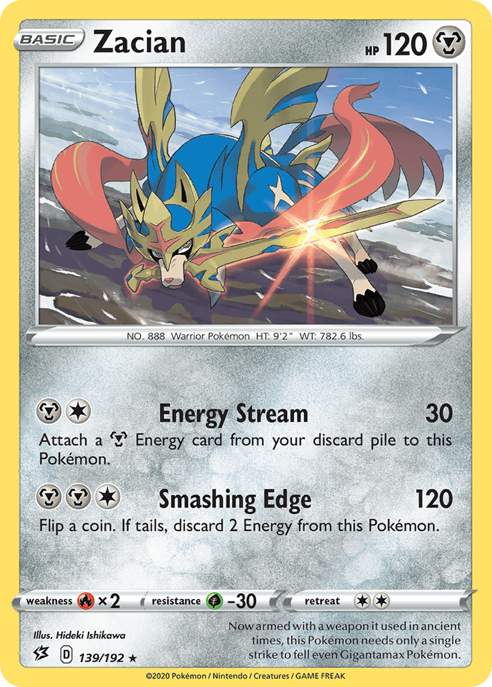 Zacian (139/192) [Sword & Shield: Rebel Clash] (Online Only)