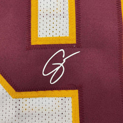 Framed Facsimile Autographed Chase Young 35x39 Washington White Reprint Laser Auto Football Jersey (ONLINE ORDER ONLY)