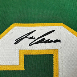Framed Facsimile Autographed Jose Canseco 35x39 Oakland Green Reprint Laser Auto Baseball Jersey (ONLINE ORDER ONLY)