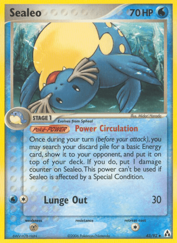 Sealeo (43/92) [EX: Legend Maker] (Online Only)