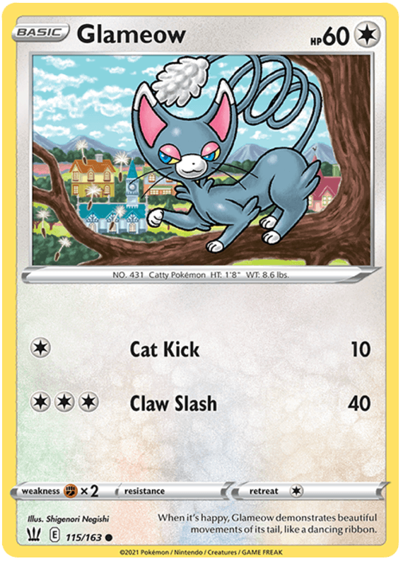 Glameow (115/163) [Sword & Shield: Battle Styles] (Online Only)