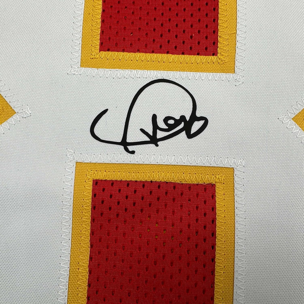 Framed Facsimile Autographed Swift #87 35x39 Kansas City Red Reprint Laser Auto Football Jersey (ONLINE ORDER ONLY)