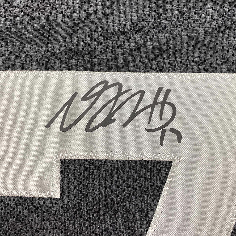 Framed Facsimile Autographed Davante Adams 35x39 Oakland Las Vegas Black Reprint Laser Auto Football Jersey (ONLINE ORDER ONLY)