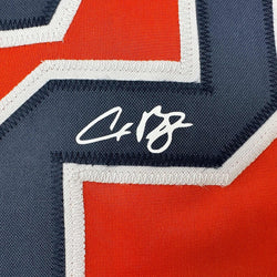 Framed Facsimile Autographed Alex Bregman 35x39 Houston Orange Reprint Laser Auto Baseball Jersey (ONLINE ORDER ONLY)