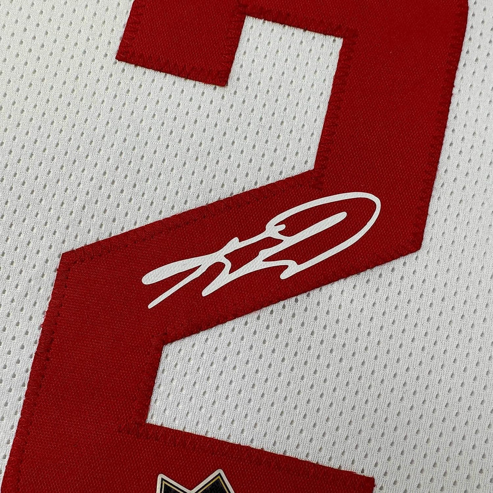 Framed Facsimile Autographed Kawhi Leonard 35x39 Los Angeles LA White Reprint Laser Auto Basketball Jersey (ONLINE ORDER ONLY)