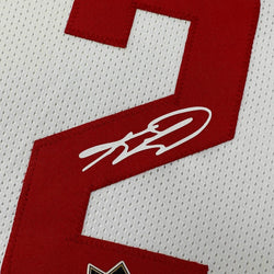 Framed Facsimile Autographed Kawhi Leonard 35x39 Los Angeles LA White Reprint Laser Auto Basketball Jersey (ONLINE ORDER ONLY)