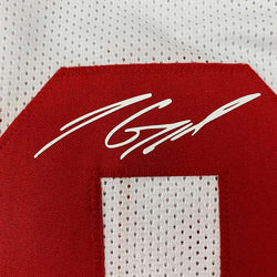 Framed Facsimile Autographed Jimmy Garoppolo 35x39 San Francisco White Reprint Laser Auto Football Jersey (ONLINE ORDER ONLY)