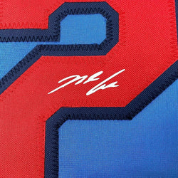 Framed Facsimile Autographed Nolan Arenado 35x39 St. Louis Blue Reprint Laser Auto Baseball Jersey (ONLINE ORDER ONLY)