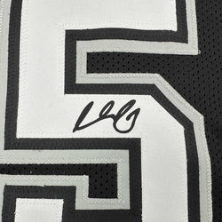 Framed Facsimile Autographed Stephon Castle 35x39 San Antonio Black Reprint Laser Auto Basketball Jersey (ONLINE ORDER ONLY)