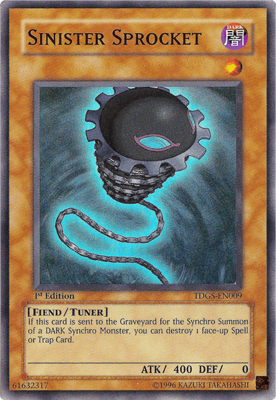 Sinister Sprocket [TDGS-EN009] Super Rare (ONLINE ORDER ONLY)