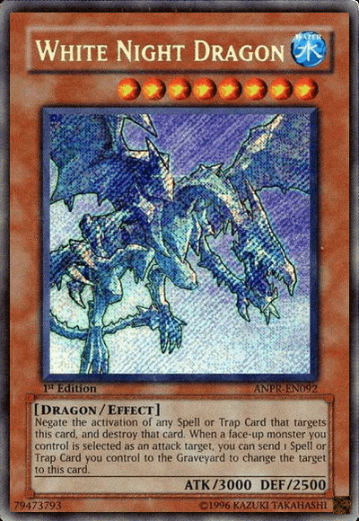 White Night Dragon [ANPR-EN092] Secret Rare (ONLINE ORDER ONLY)