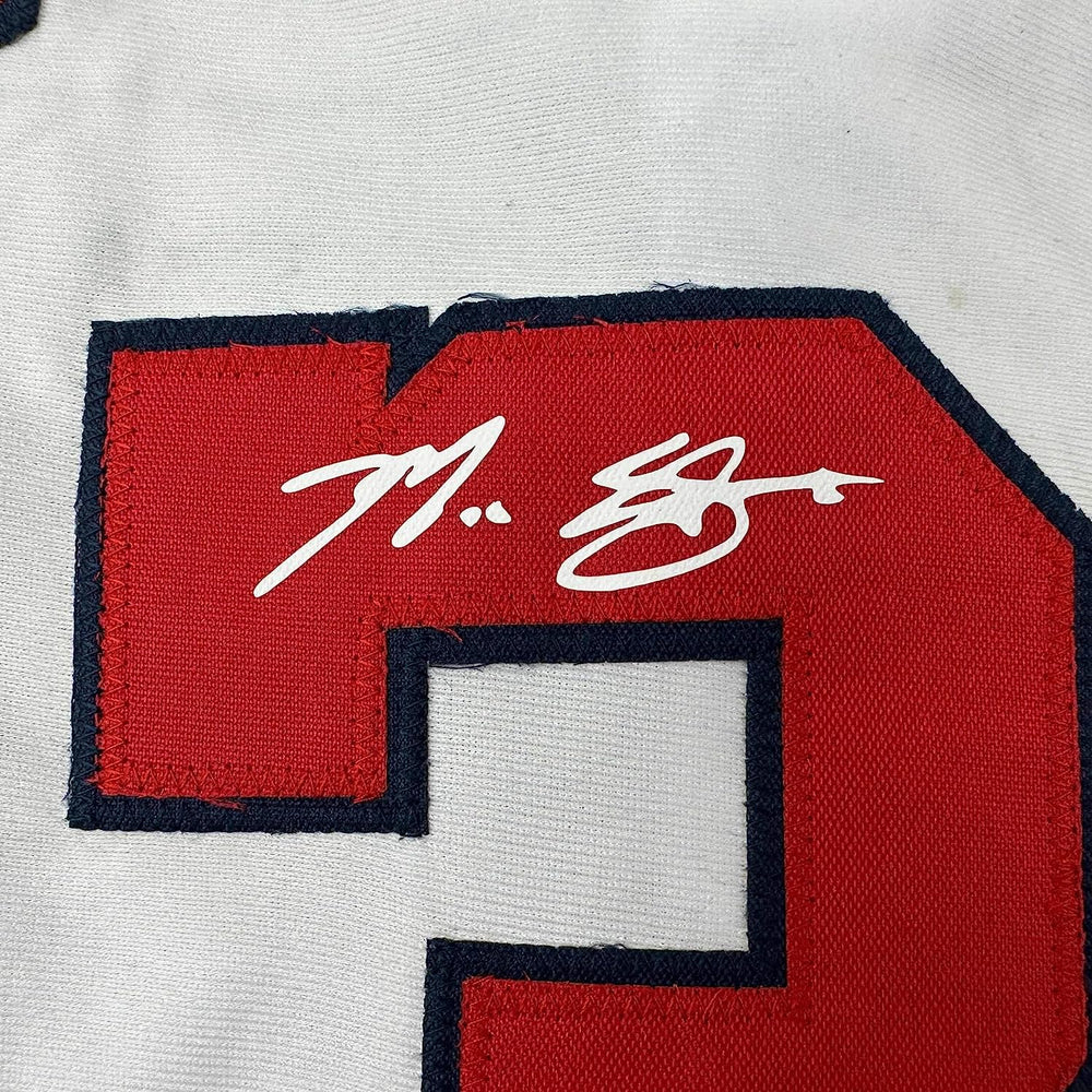 Framed Facsimile Autographed Max Scherzer 35x39 Washington White Reprint Laser Auto Baseball Jersey (ONLINE ORDER ONLY)