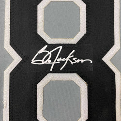 Framed Facsimile Autographed Bo Jackson 35x39 Chicago Grey Reprint Laser Auto Baseball Jersey (ONLINE ORDER ONLY)