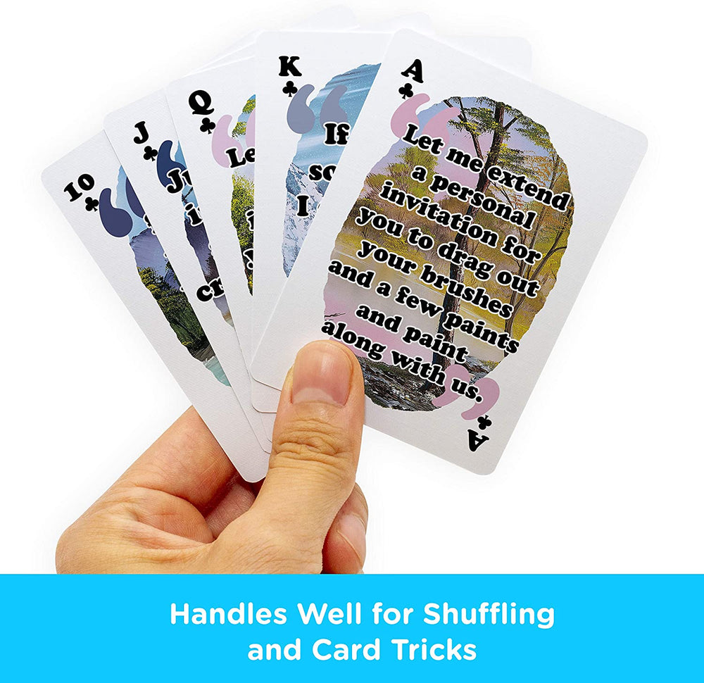 Aquarius Playing Cards: Bob Ross Quotes 2 (ONLINE ORDER ONLY)