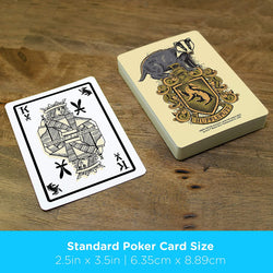 Aquarius Playing Cards: Harry Potter - Hufflepuff (ONLINE ORDER ONLY)