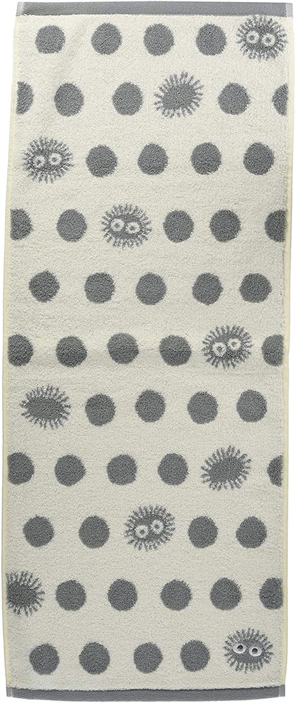 My Neighbor Totoro Soot Sprite Face Towel Grey and White (ONLINE ORDER ONLY)