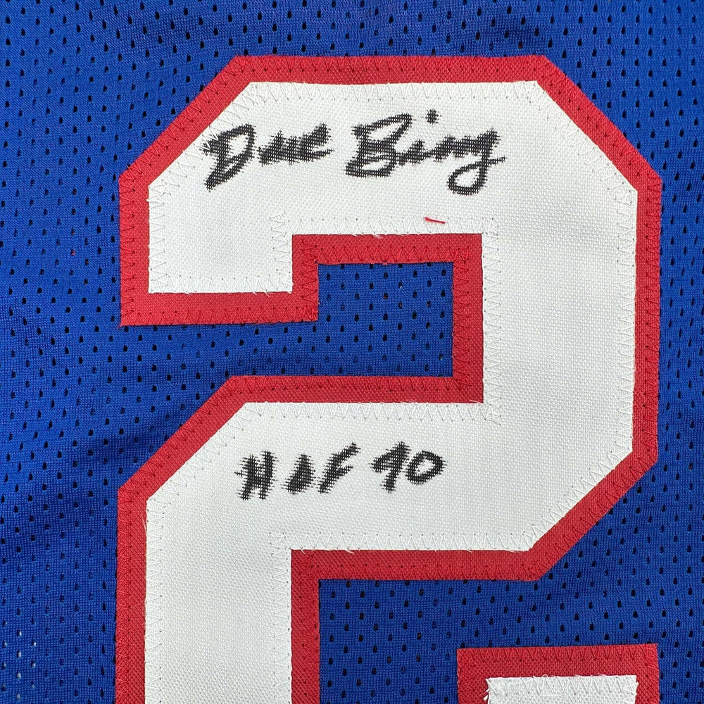 Framed Autographed/Signed Dave Bing 35x39 HOF 90 Detroit Blue Basketball Jersey Beckett BAS COA (ONLINE ORDER ONLY)
