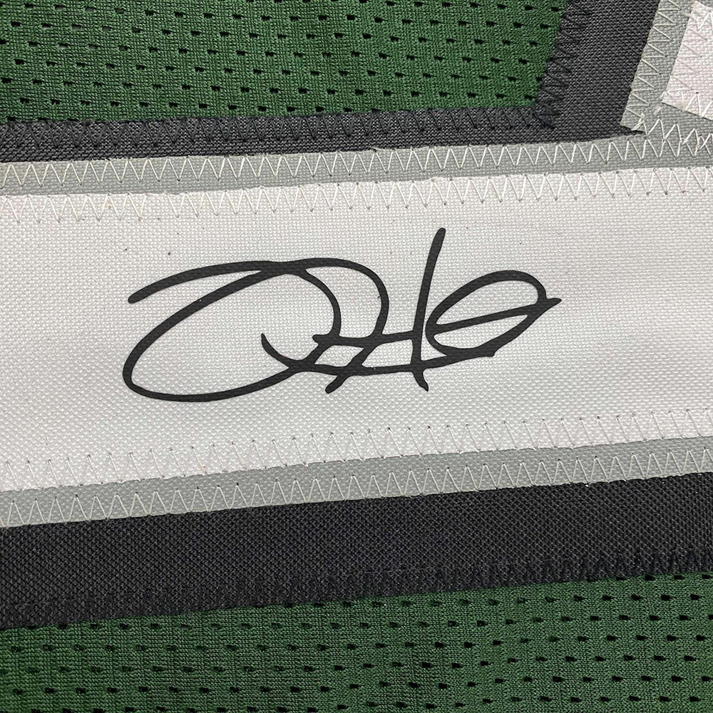 Framed Facsimile Autographed Jalen Hurts 35x39 Philadelphia Green Reprint Laser Auto Football Jersey (ONLINE ORDER ONLY)