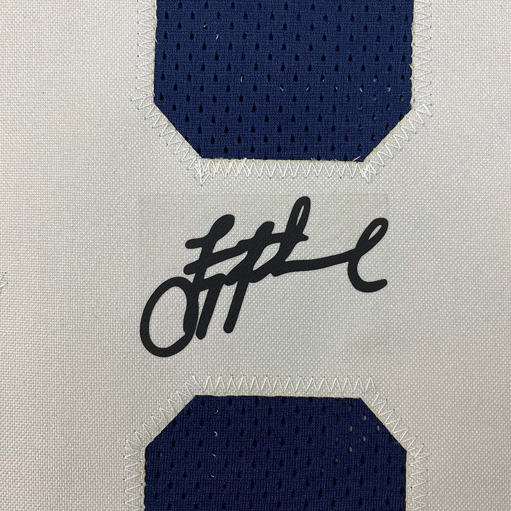 Framed Facsimile Autographed Troy Aikman 35x39 Dallas Thanksgiving Day Reprint Laser Auto Football Jersey Size Men's XL (ONLINE ORDER ONLY)
